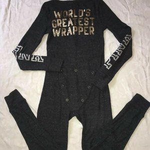 NEW Victoria's Secret Pink Thermal Onesie Bling